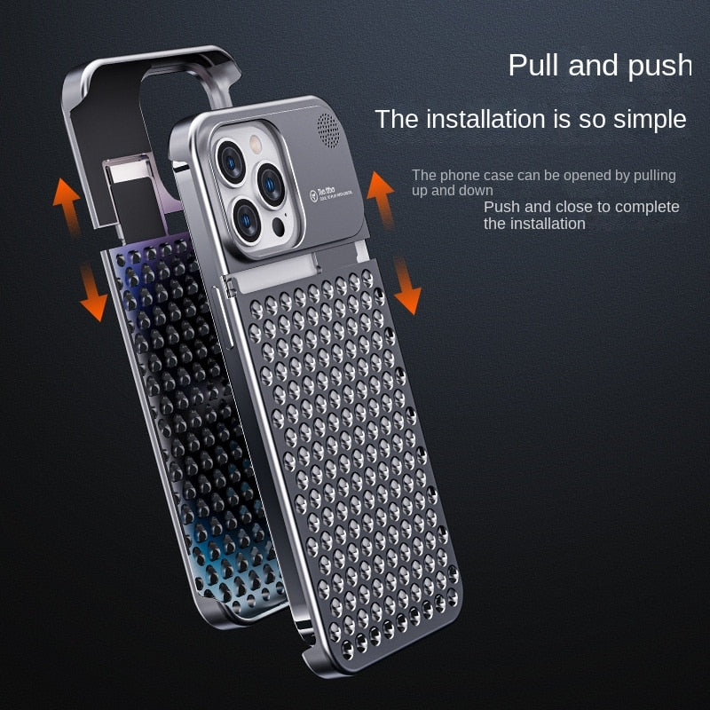 Durable Metal iPhone Case Aluminum Protective Cover - Fesara