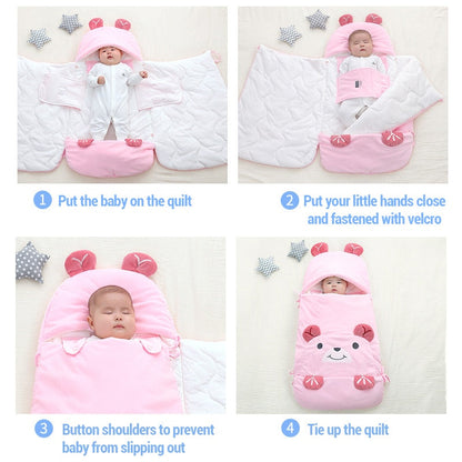 Cozy Plush Teddy Sleeping Bag