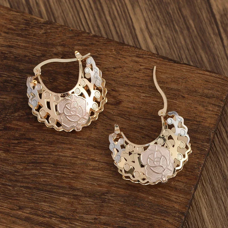 Delicate Flower Drop Earrings