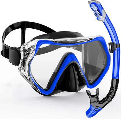 Clear Vision Snorkeling Mask Set for Adults