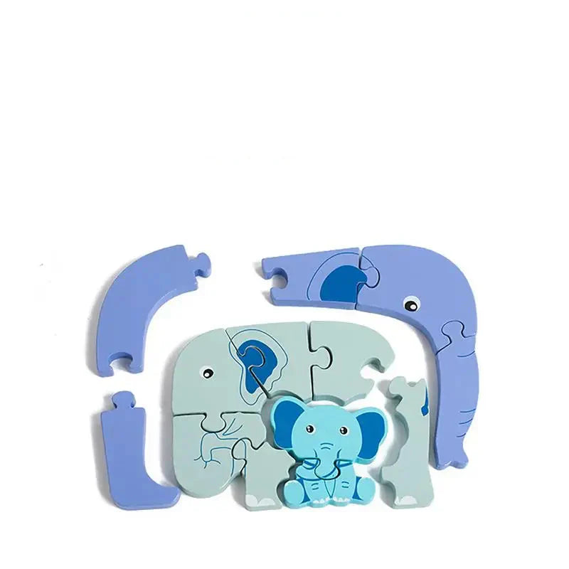 Montessori Animal Wooden Learning Puzzle Toy