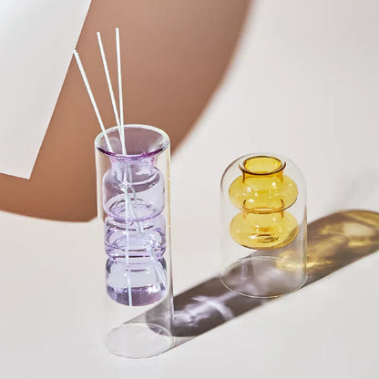 Beautiful Handmade Coloured Glass Vase