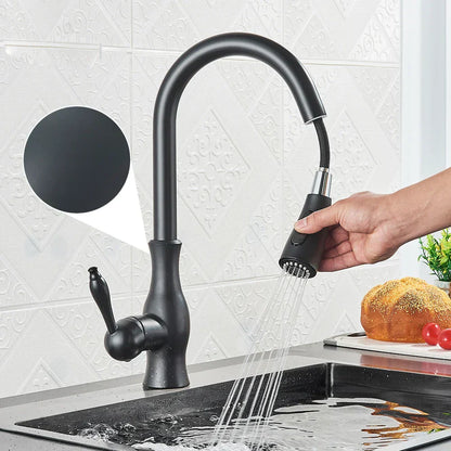Premium Gold Finish Kitchen Sink Faucet - Fesara