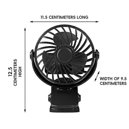 Compact USB Desk Fan with Adjustable Speed