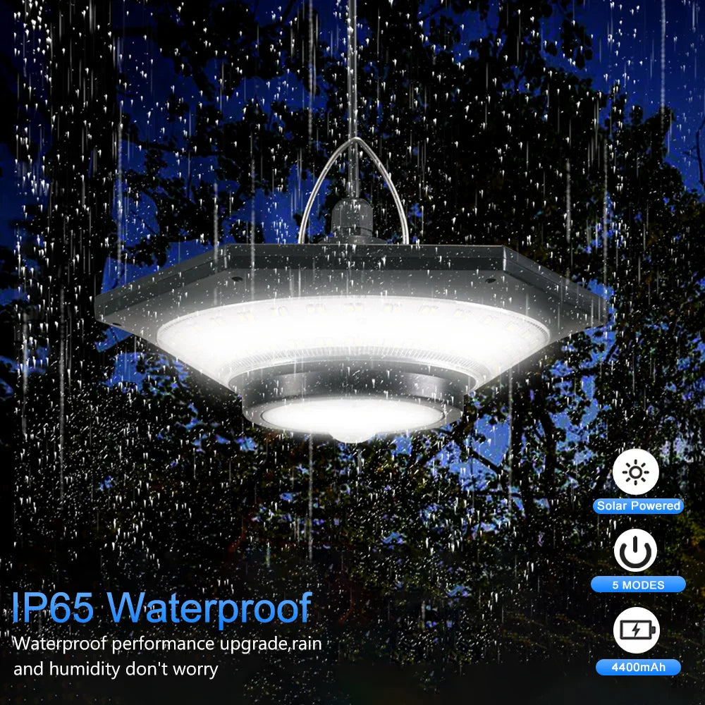 Bright Solar Powered Ceiling Light with Remote Control