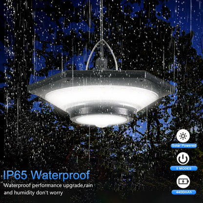 Bright Solar Powered Ceiling Light with Remote Control