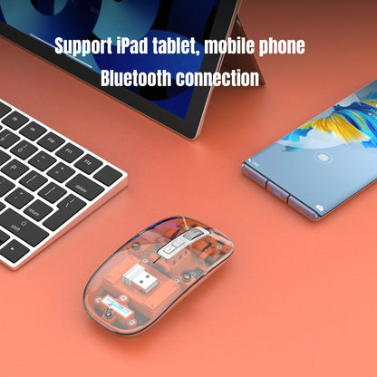 Clear Wireless Bluetooth Computer Mouse