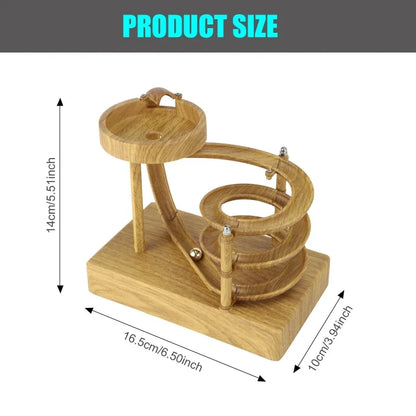 Unique Handcrafted Wooden Kinetic Roller Toy