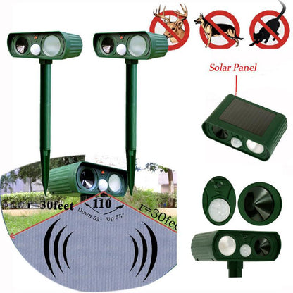 Outdoor Solar Animal Repellent Device