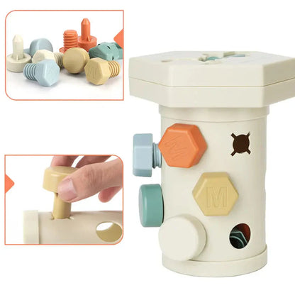 Wooden Educational Screw Toy Set