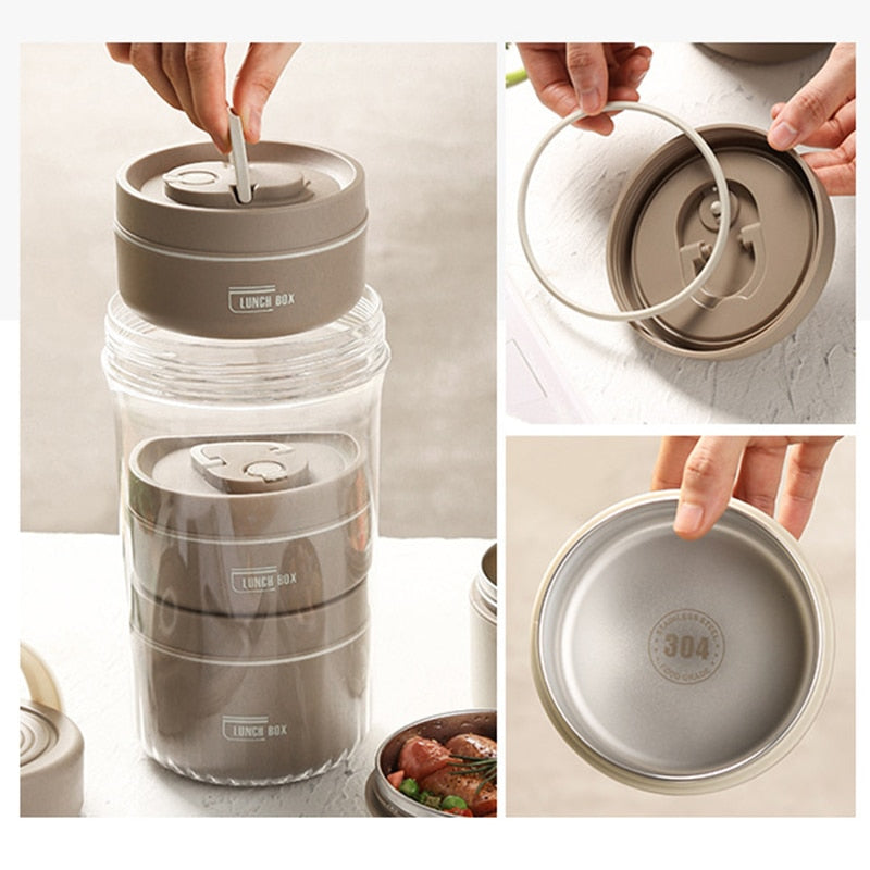 Insulated Spill-Proof Stackable Food Container Box