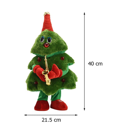 Small Musical Christmas Tree Figurine Decorations