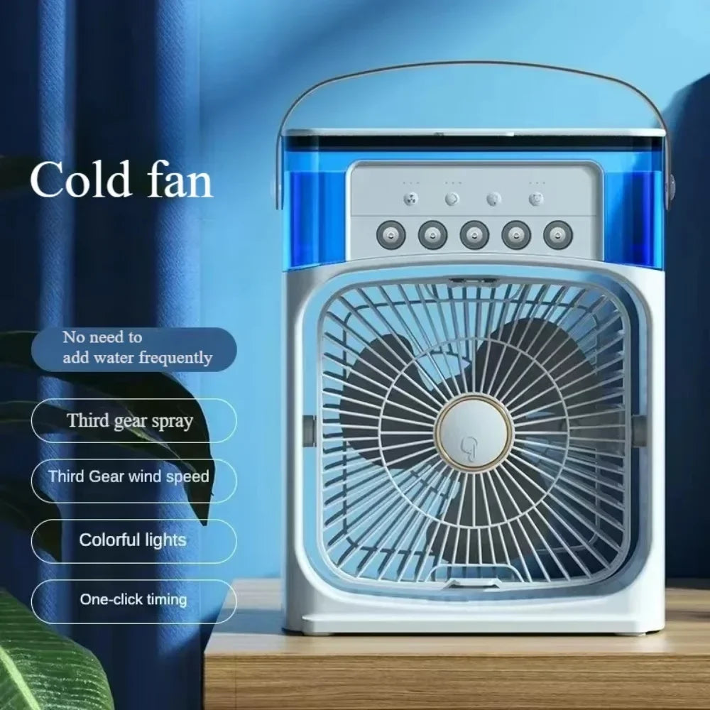Compact Portable Air Cooler with Fan and Humidifier