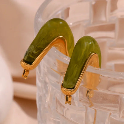 Fesara | 18k Elegant Gold Hoop Earrings