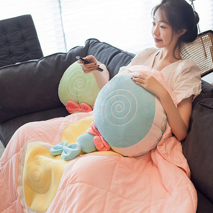 Cozy Portable Folding Travel Blanket Pillow - Fesara