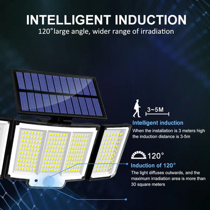 Outdoor Solar Powered Motion Light with 3 Modes