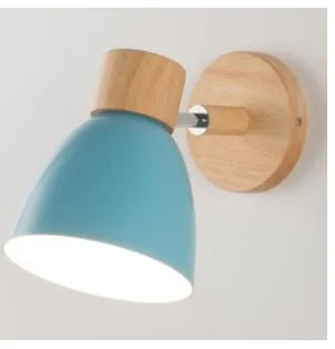 Modern Wooden Swing Arm Wall Lamp