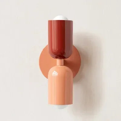 Simple Cream LED Double Wall Light For Home Decor