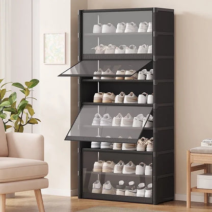 Clear Stackable Shoe Organizer Cabinet - Fesara