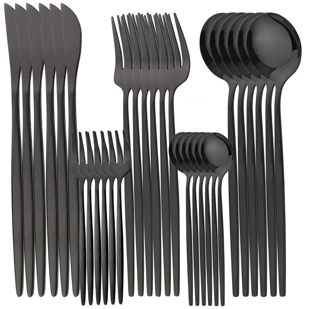 Elegant Premium 24K Gold Flatware Set