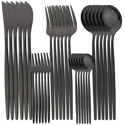 Elegant Premium 24K Gold Flatware Set