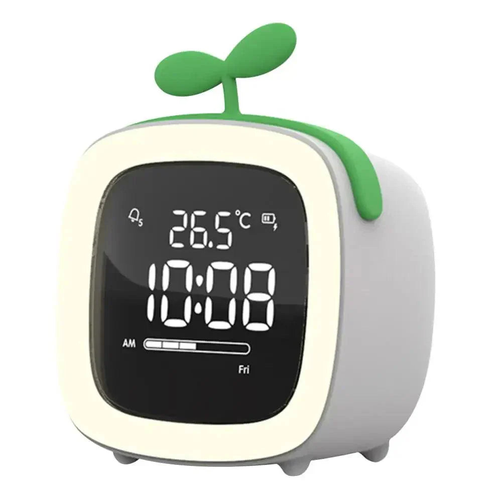 Fun Kids LED Clock with Nightlight and Rechargeable Battery