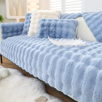 Soft Cozy Fleece Sofa Slipcover
