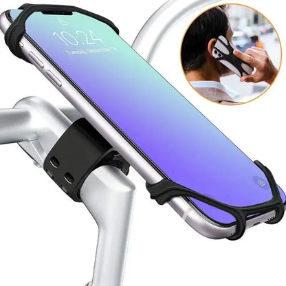 Flexible Bike Phone Mount 360 Rotate Silicone Holder