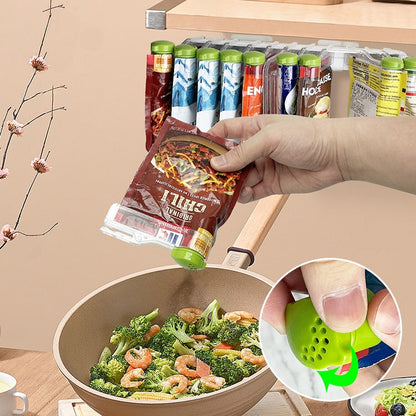 Space-Saving Wall Mount Spice Rack Organizer