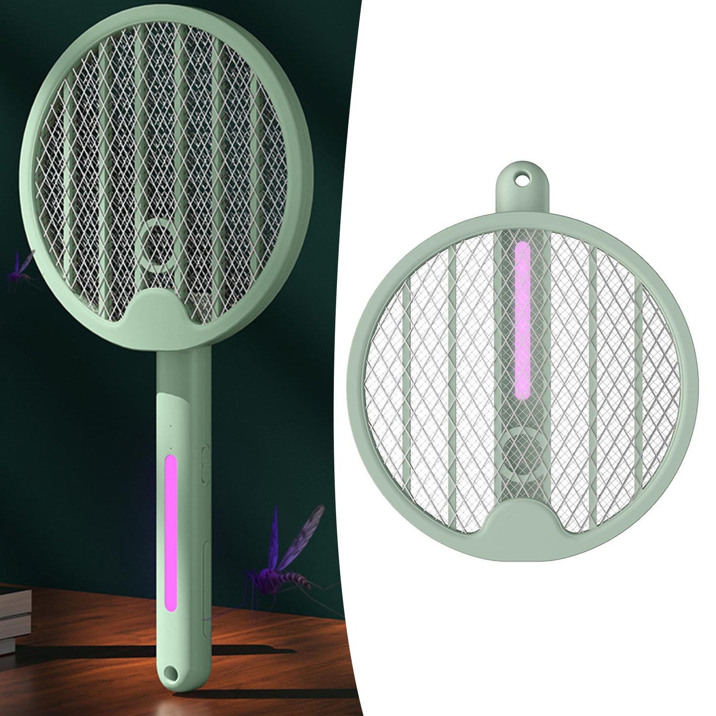 Portable Electric Bug Zapper Racket