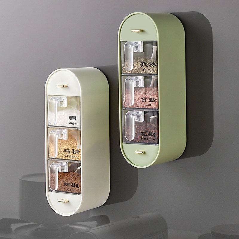 Space Saving Wall Mounted Spice Rack Organizer
