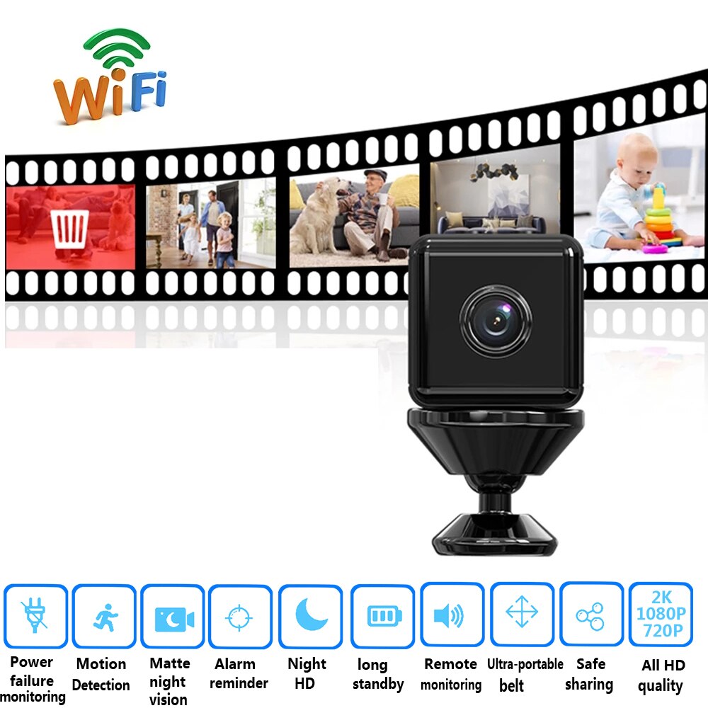 Compact Wireless Motion Sensor Security Camera