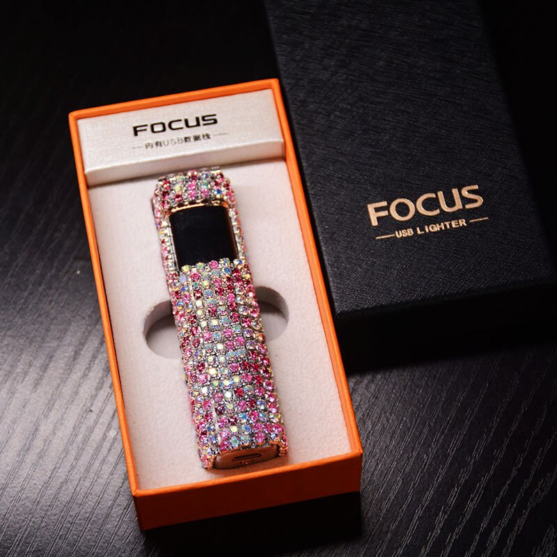 Glittering Gem Rechargeable Windproof Lighter