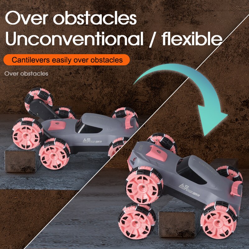 Fast Electric Remote Control 6 Wheel Stunt Car