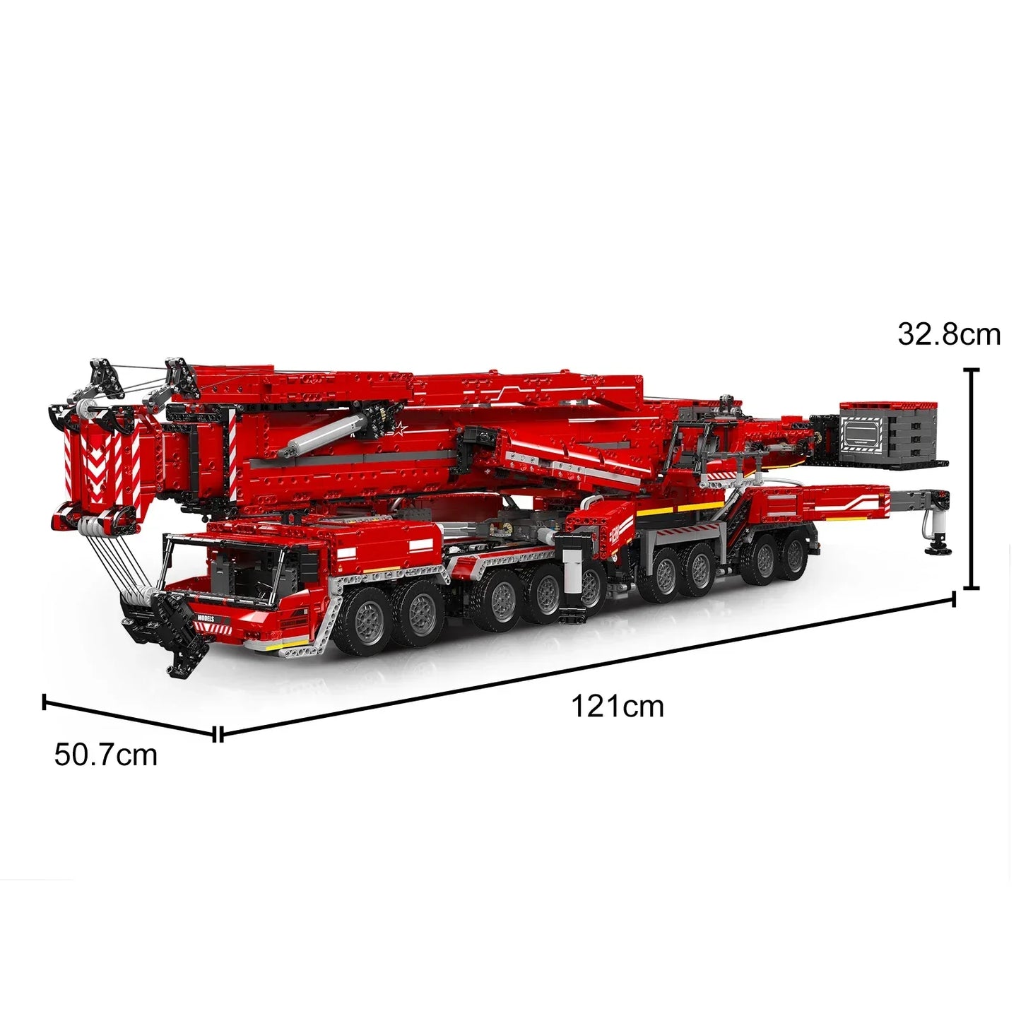 Ultimate Motorized Construction Truck Toy - 1700pc Set