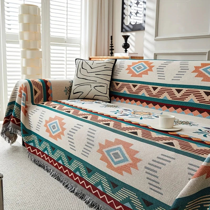 Cozy Reversible Sofa Throw Blanket - Fesara