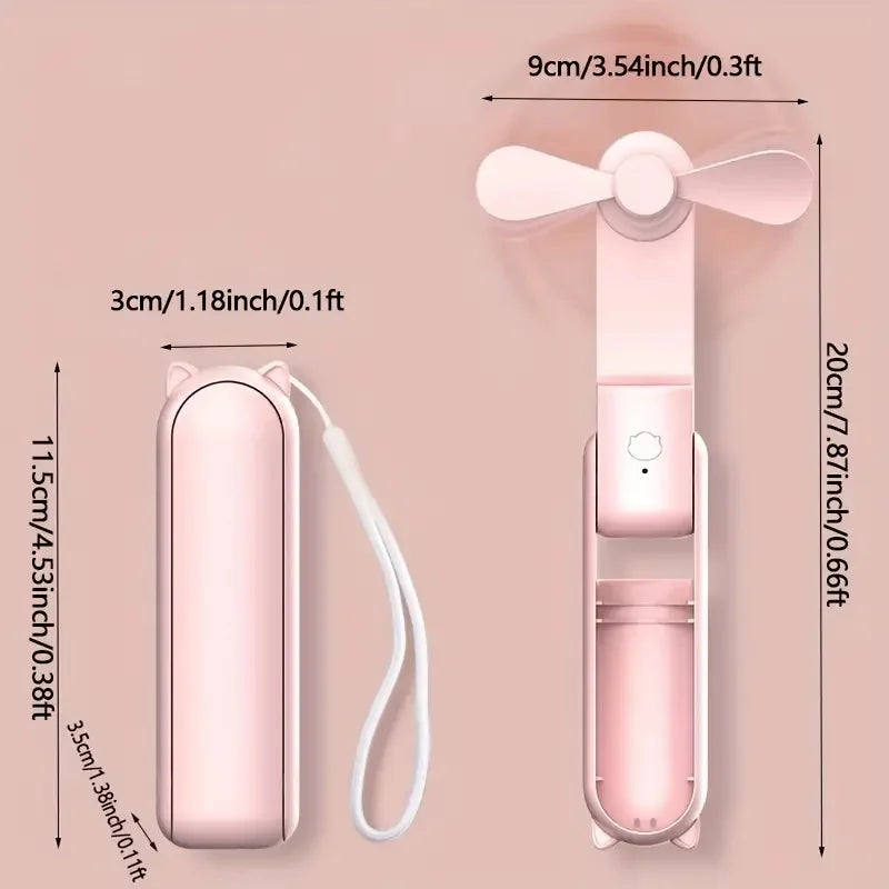 Portable Rechargeable Mini Handheld Fan
