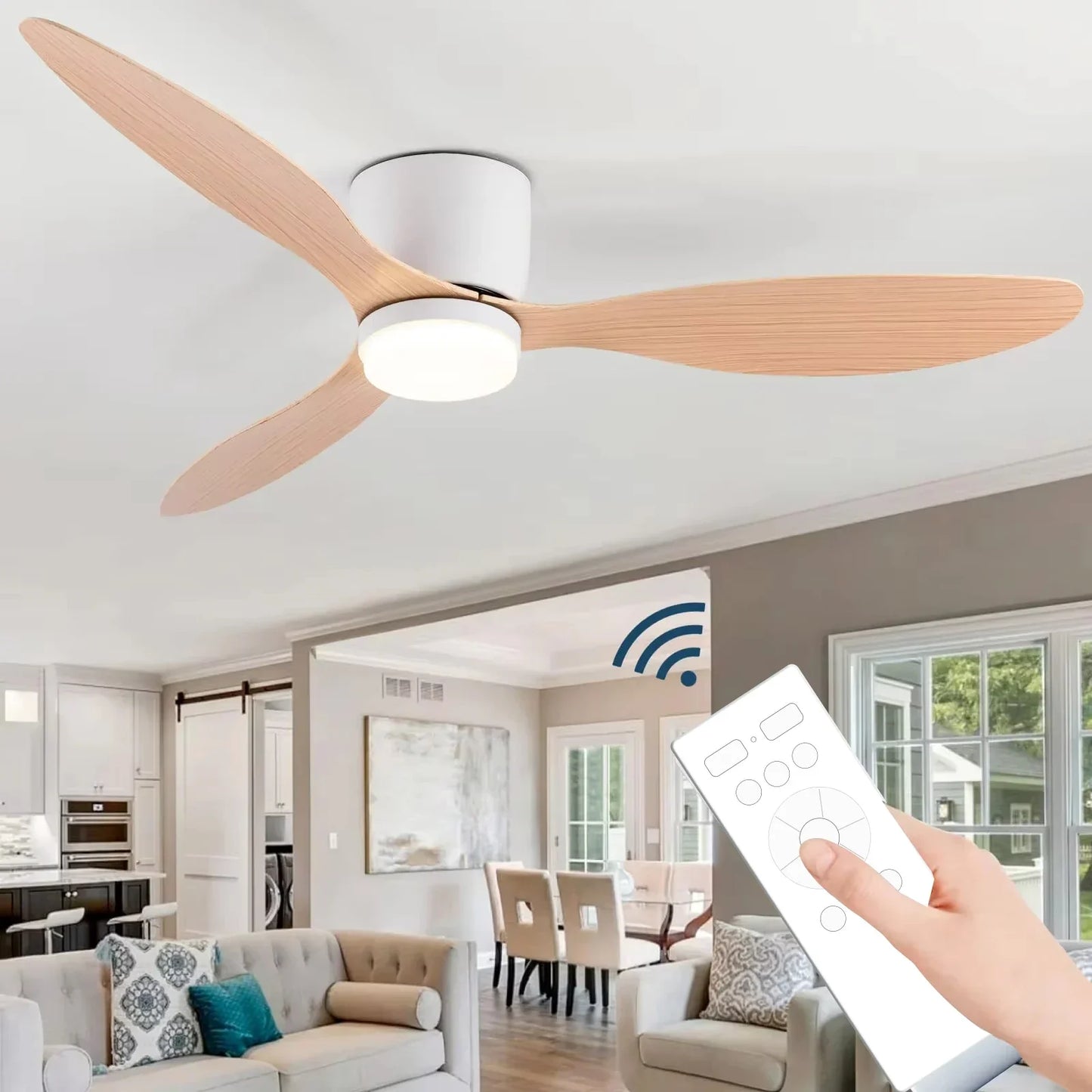 Modern Ceiling Fan Light Fixtures Nordic Style