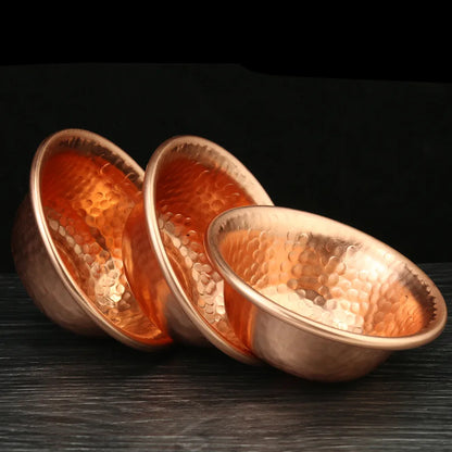 Handcrafted Copper Buddhist Water Bowl for Meditation - Fesara