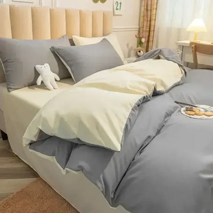 Soft Reversible Duvet Cover Set