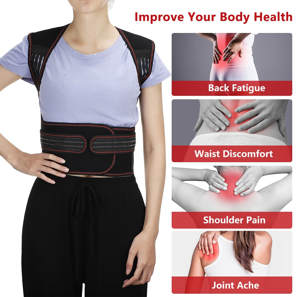 Therapeutic Heat Massage Back Support Belt