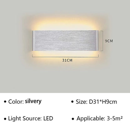 Contemporary LED Wall Light | Soft White Glow for Home