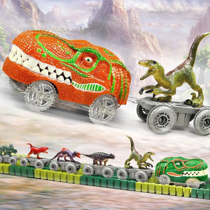 Fun Dinosaur Train Set with Extra Cars - Fesara