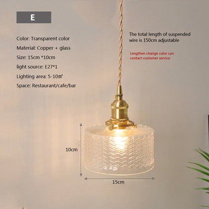 Clear Glass Hanging Pendant Light