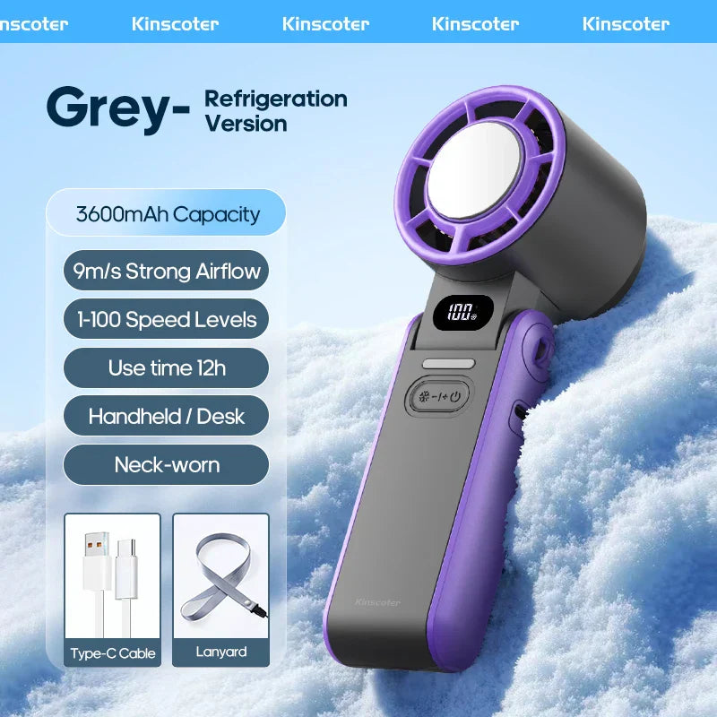 Portable Mini Handheld Fan with Rechargeable Battery