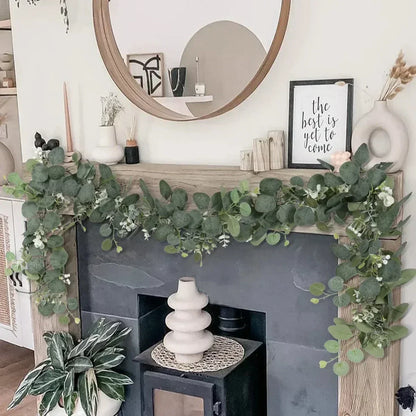 Fresh Eucalyptus Artificial Flower Garland Set
