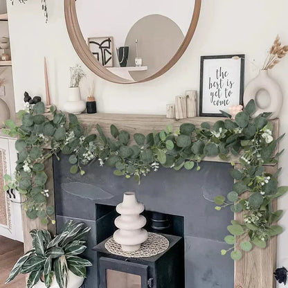 Fresh Artificial Eucalyptus 2-Piece Garland Set