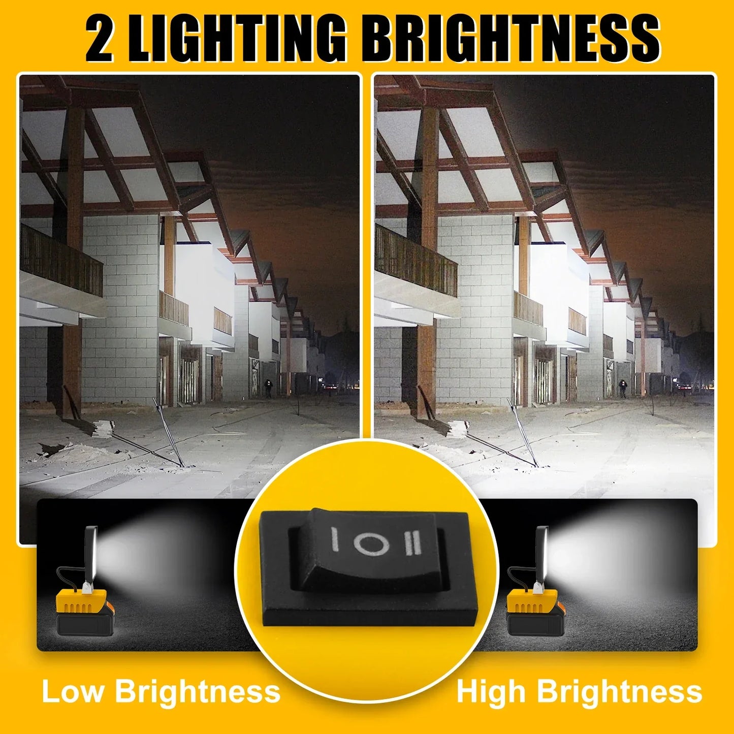 Bright 48 LED Rechargeable Work Lamp