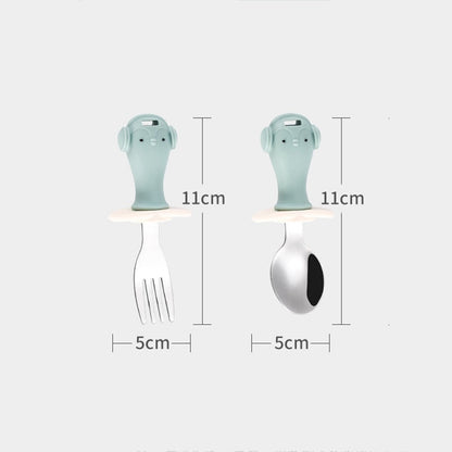 Safe Baby Feeding Spoon Fork Set