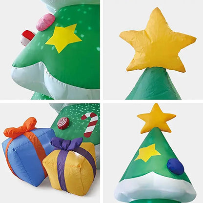 Large Blow Up Lighted Holiday Christmas Tree